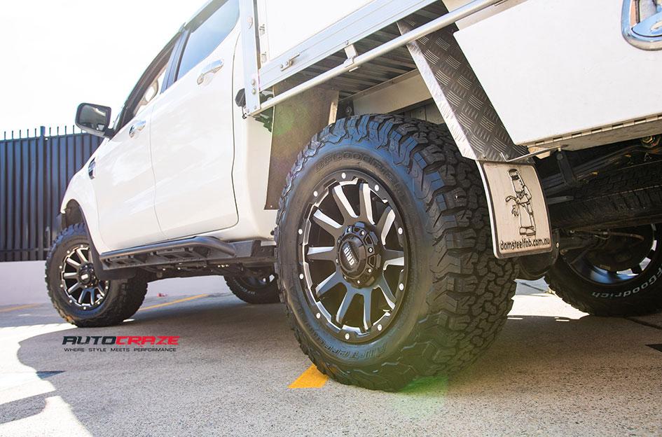 FORD RANGER GD05 MATTE BLACK MILLED ACCENTS